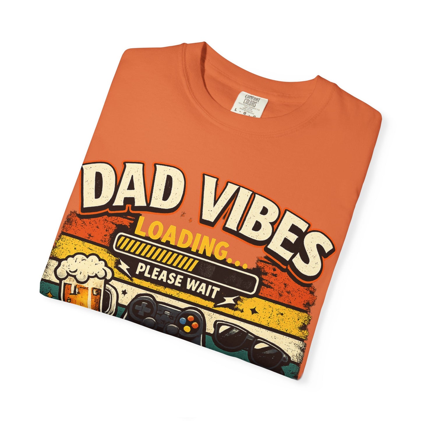 Funny Dad Vibes Loading Shirt, Retro Father’s Day Tee, Cool Dad Graphic Shirt, Viral Dad Shirt, Grilling Dad Tee, Gamer Dad Gift