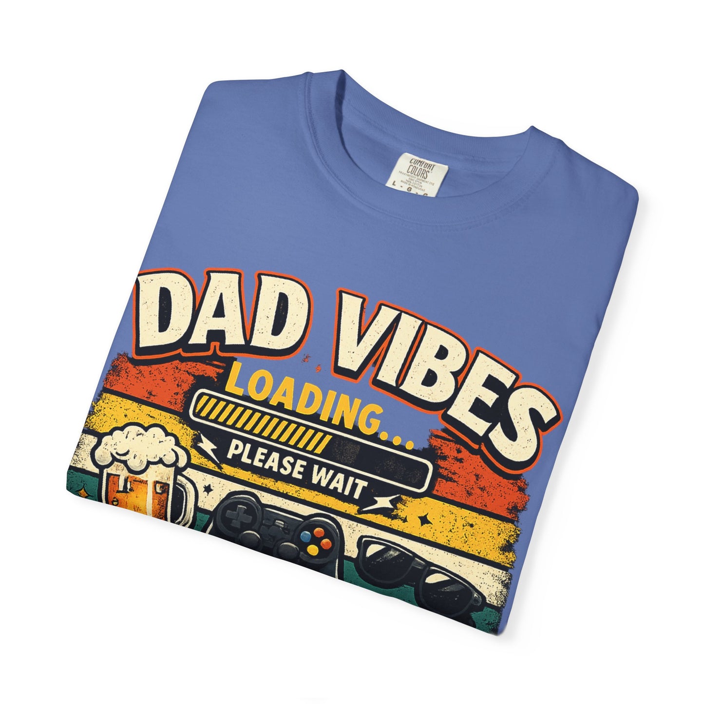 Funny Dad Vibes Loading Shirt, Retro Father’s Day Tee, Cool Dad Graphic Shirt, Viral Dad Shirt, Grilling Dad Tee, Gamer Dad Gift