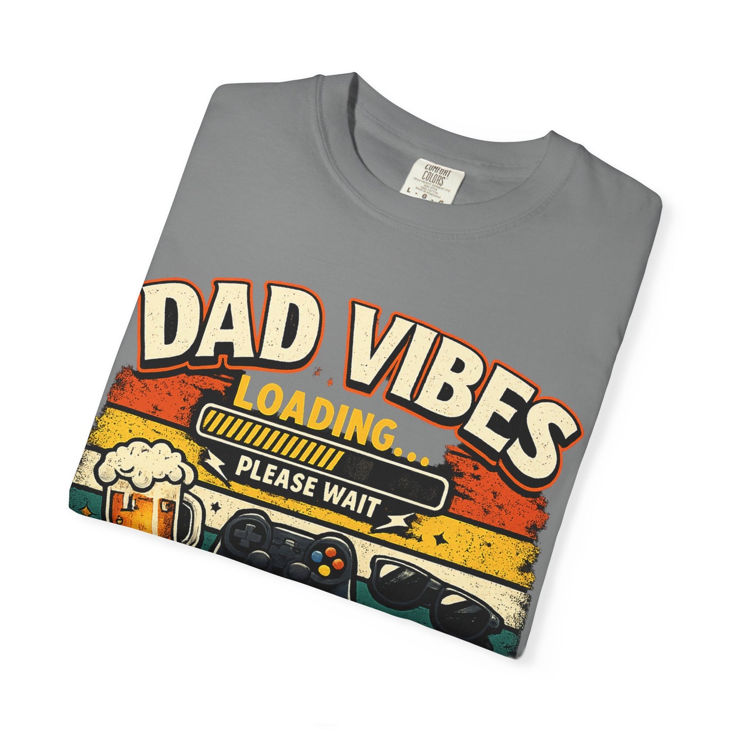 Funny Dad Vibes Loading Shirt, Retro Father’s Day Tee, Cool Dad Graphic Shirt, Viral Dad Shirt, Grilling Dad Tee, Gamer Dad Gift