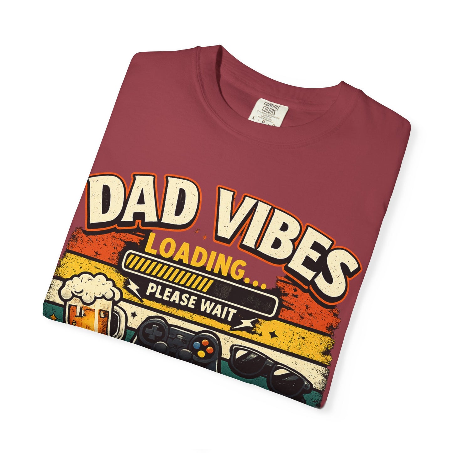 Funny Dad Vibes Loading Shirt, Retro Father’s Day Tee, Cool Dad Graphic Shirt, Viral Dad Shirt, Grilling Dad Tee, Gamer Dad Gift