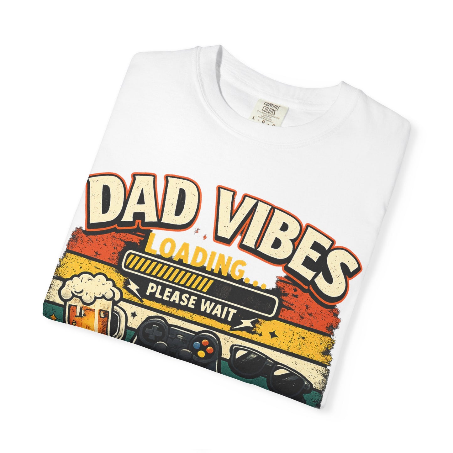 Funny Dad Vibes Loading Shirt, Retro Father’s Day Tee, Cool Dad Graphic Shirt, Viral Dad Shirt, Grilling Dad Tee, Gamer Dad Gift